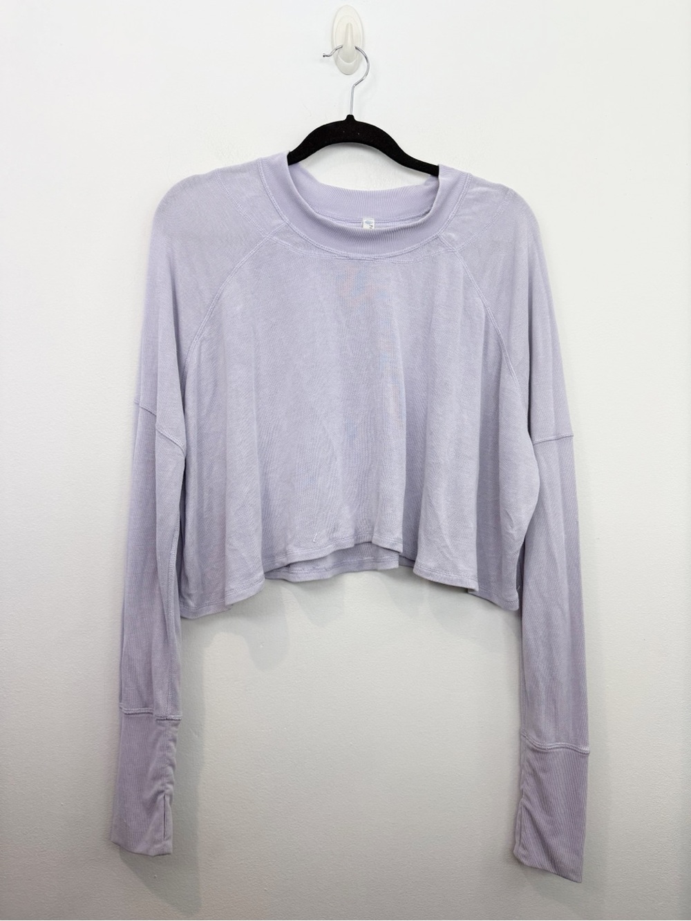 Free People FP Movement Inspire Layer Long Sleeve Top Lavender Size Small